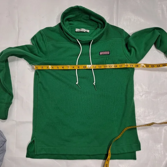 Vineyard Vines Green Collegiate Relaxed Funnel Neck Shep Shirt - Picture 4 of 7